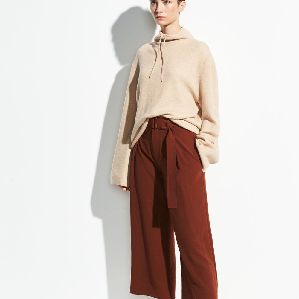Vince Belted Culotte Canyon Oak sz 0